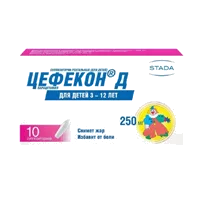 Цефекон Д супп рект (д/детей) 250мг N10