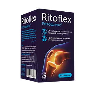 Ritoflex Ритофлекс Глюкозамин 500 Хондроитин 500 Erzig таблетки 1100мг N60