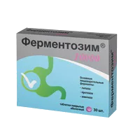 Ферментозим 10000 Пищеварительные ферменты комплекс с биотином таблетки п/о 560мг N30