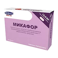 МИКАФОР таб 12,5мг 80мг N28