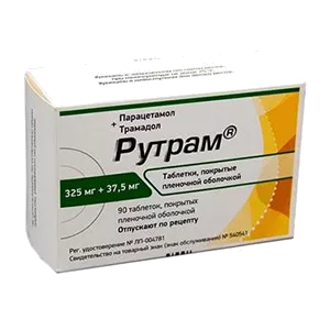 Рутрам таб п.п.о. 325мг 37,5мг N90
