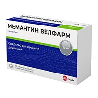 МЕМАНТИН ВЕЛФАРМ таб п.п.о. 10мг N90