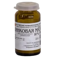 Цинковая мазь д/наружн пр 10% 25г N1