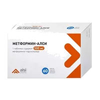 Метформин-АЛСИ таб п.п.о. 500мг N60