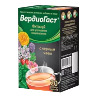 ВердиоГаст Фиточай для улучшения пищеварения с черным чаем 1,5г N20