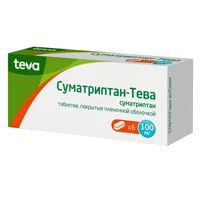 Суматриптан-Тева таб п.п.о. 100мг N6