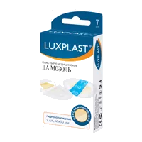 Лейкопластырь LUXPLAST гидроколлоидный НА МОЗОЛЬ 49х30мм N7