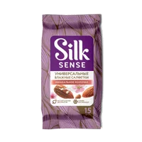 Салфетки влажные Ola! Silk Sense Универсальные очищающий миндальное молочко N15