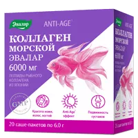 КОЛЛАГЕН МОРСКОЙ 6000 мг Anti-AGE ЭВАЛАР порошок 6г N20