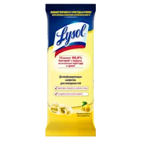 Lysol Салфетки дезинфицирующие Лимонная свежесть N80
