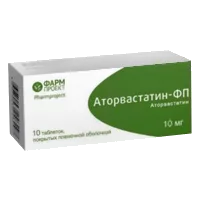Аторвастатин-ФП таб п.п.о. 10мг N30