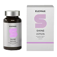ELEMAX SHINE здоровье кожи, волос, ногтей капсулы 500мг N60