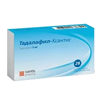 Тадалафил-Ксантис таб п.п.о. 5мг N28