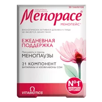 Менопейс Menopace Изофлавоны VITABIOTICS таблетки 1118мг N30