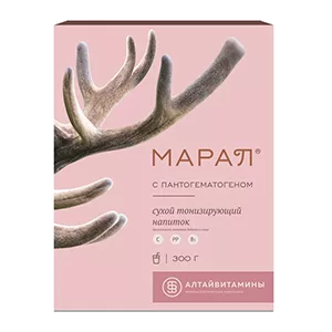 МАРАЛ с пантогематогеном Сухой тонизирующий напиток 300г N1