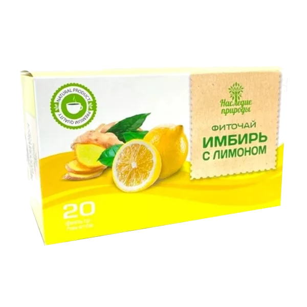 ИМБИРЬ с лимоном фиточай Наследие природы 1,5г N20
