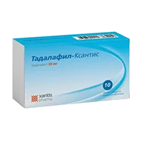 Тадалафил-Ксантис таб п.п.о. 20мг N10