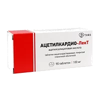 Ацетилкардио-ЛекТ таб кишечнораств п.п.о. 100мг N90