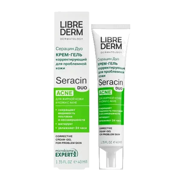 LIBREDERM Крем-гель СЕРАЦИН Дуо корректирующий для проблемной кожи 40мл