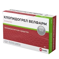 Клопидогрел Велфарм таб п.п.о. 75мг N28