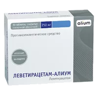Леветирацетам-АЛИУМ таб п.п.о. 250мг N30