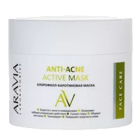 ARAVIA Laboratories Маска для лица Anti-Acne хлорофилл-каротиновая 100мл
