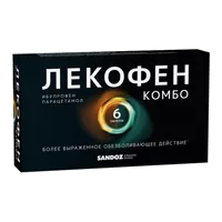 Лекофен Комбо таб п.п.о. 200мг 500мг N6
