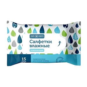 Салфетки влажные COMFORTE Освежающие N15