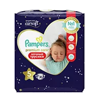 Подгузники детские Pampers Premium Care pants 5 трусики ночные д/девочек и мальчиков N20