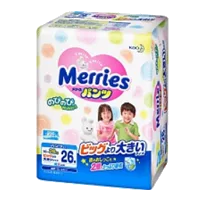 Подгузники детские MERRIES трусики р.XXL (15-28кг) N26