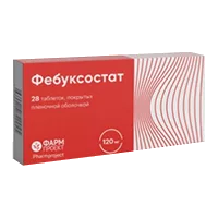 Фебуксостат таб п.п.о. 120мг N28