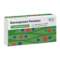 Бисопролол Реневал таб п.п.о. 10мг N60