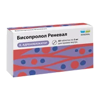 Бисопролол Реневал таб п.п.о. 5мг N60