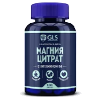 GLS Магния цитрат с витамином В6 капсулы 500мг N180