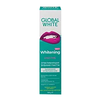 Зубная паста GLOBAL WHITE Whitening Enzyme Отбеливающая Энзимное отбеливание 100г