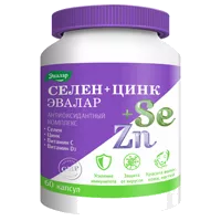 СЕЛЕН + ЦИНК Антиоксидантный комплекс ЭВАЛАР капсулы 0,75г N60