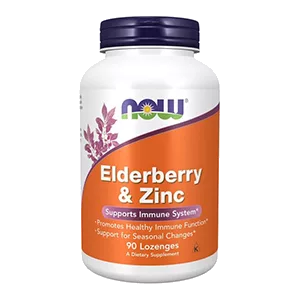 NOW Бузина и Цинк Elderberry & Zinc таблетки жев 2700мг N90