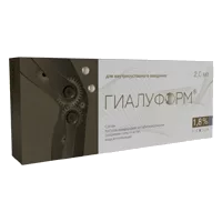 ГИАЛУФОРМ 1,8-02 материал-гель для в/сустав вв стер 1,8% 2мл N1