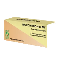 Моксифло таб п.п.о. 400мг N5