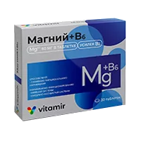 Магний + B6 таблетки п/о 634мг N30