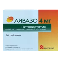 Ливазо таб п.п.о. 4мг N90