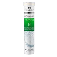 Витамины группы B VITATEKA таблетки шипучие вк апельсина 3800мг N20