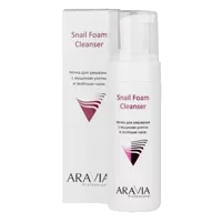 ARAVIA Professional Пенка для умывания Snail Foam Cleanser с муцином улитки и зелёным чаем 160мл