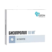 Бисопролол таб п.п.о. 10мг N60