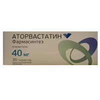 Аторвастатин Фармасинтез таб п.п.о. 40мг N30
