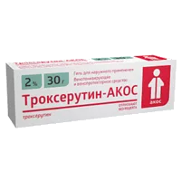 Троксерутин-АКОС гель д/наружн пр 2% 30г N1