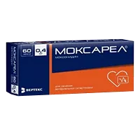 Моксарел таб п.п.о. 0,4мг N60