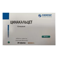 Цинакальцет таб п.п.о. 30мг N28