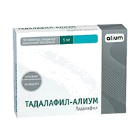 ТАДАЛАФИЛ-АЛИУМ таб п.п.о. 5мг N30