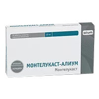 МОНТЕЛУКАСТ-АЛИУМ таб п.п.о. 10мг N30